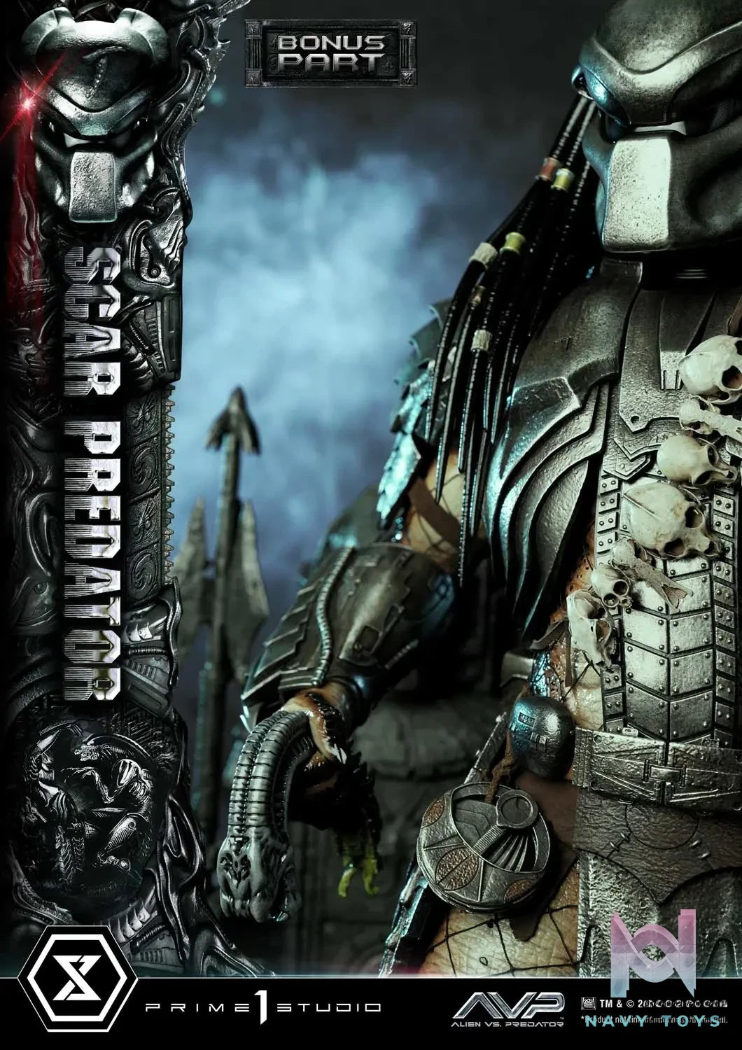 Prime 1 Studio Museum Masterline Alien vs. Predator Scar Predator MMPR-04 MMPR-04DX MMPR-04DXS