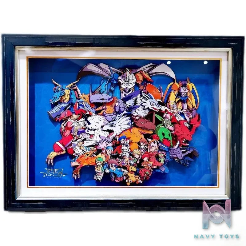 Yu Zhi Jiang Studio – Digimon Multiple Characters Series #5 3D Decorative Painting Digimon