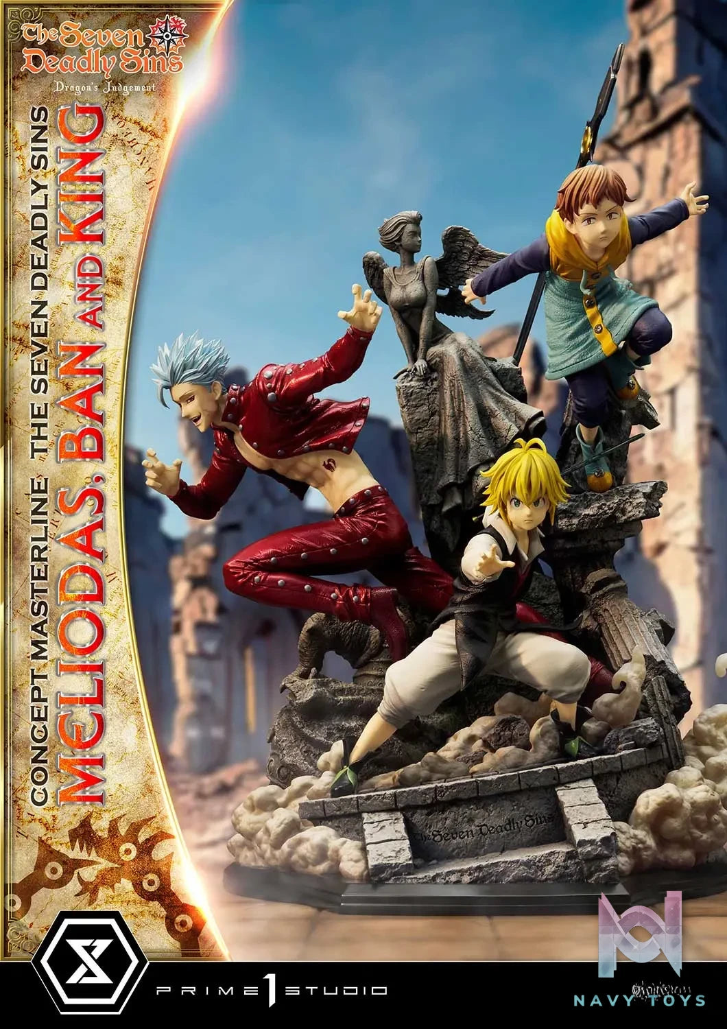 Prime 1 Studio – Concept Masterline The Seven Deadly Sins Meliodas, Ban and King CMNTZ-01 CMNTZ-01DXS (Licensed)