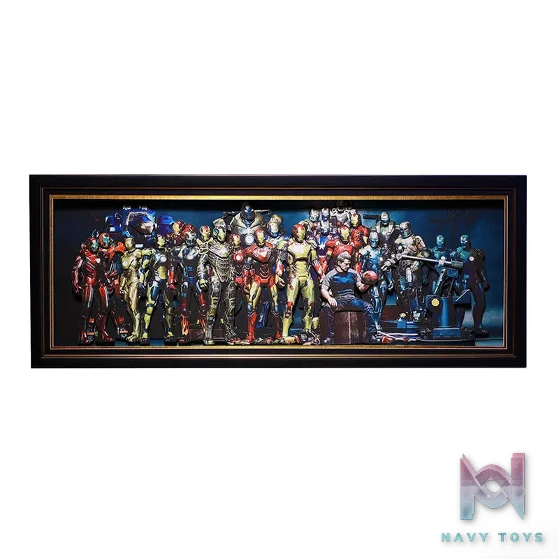 Yu Zhi Jiang Studio – Iron Man Series #4 3D Decorative Painting Marvel