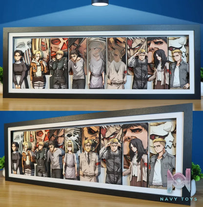 KALA HOME Studio – Attack on Titan Multiple Characters #02 Titan 3D Decorative Painting Attack on Titan