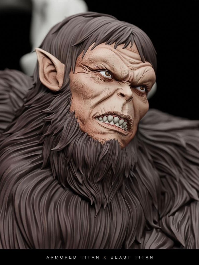 Armored Titan VS Beast Titan - Attack On Titan - Chikara Studio resin statue Chikara Studio anime figure