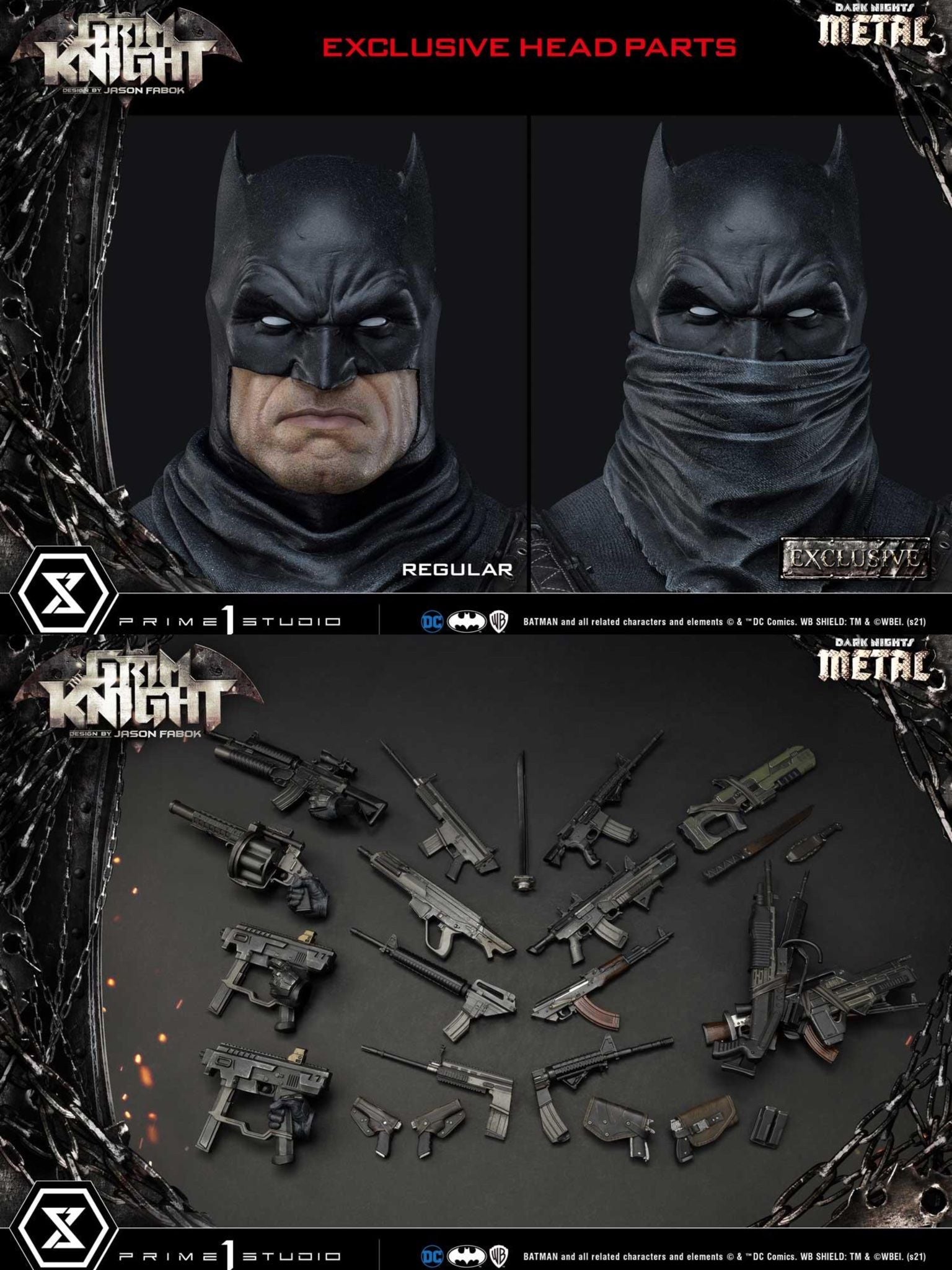 The Grim Knight - Dark Nights: Metal - Prime 1 Studio (MMDCMT - 05EX) resin statue Prime 1 Studio anime figure