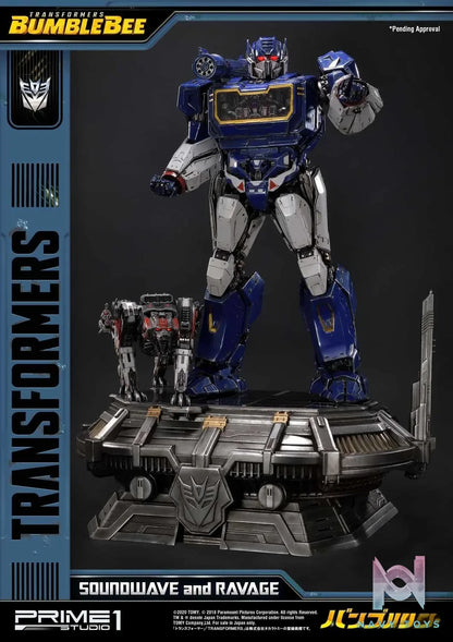 Prime 1 Studio – Museum Masterline Transformers: Bumblebee (Film) Soundwave & Ravage MMTFM-27 MMTFM-27EX (Licensed)
