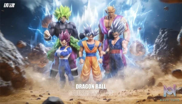 Sculpting Soul Studio - Super Warriors of Universe 7 (Goku, Vegeta, Gohan, Piccolo, Broly) resin statue Navy Toys anime figure