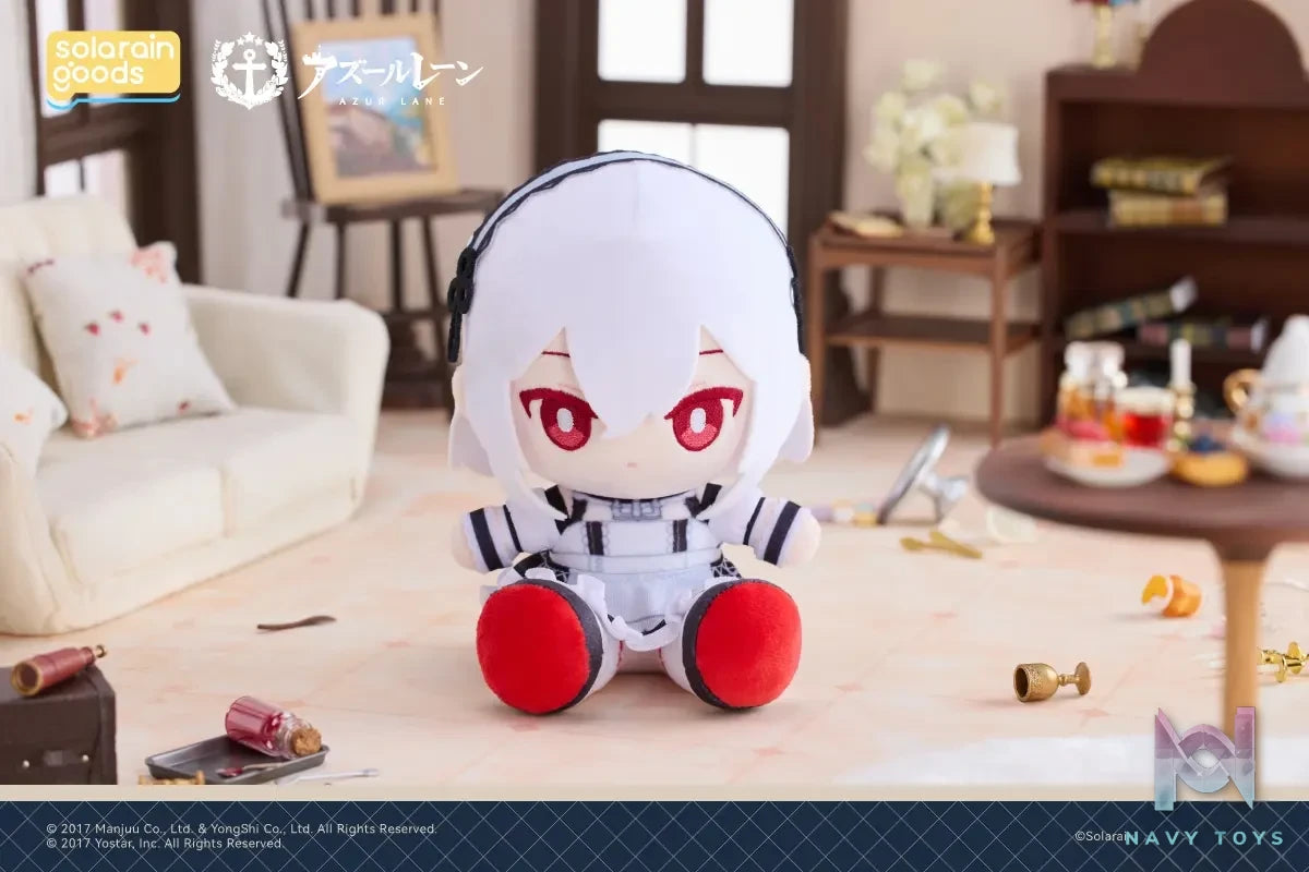 Solarain Toys – Azur Lane Cheshire × Formidable × Sirius PuniPuni Sitting Plush Doll (Licensed)