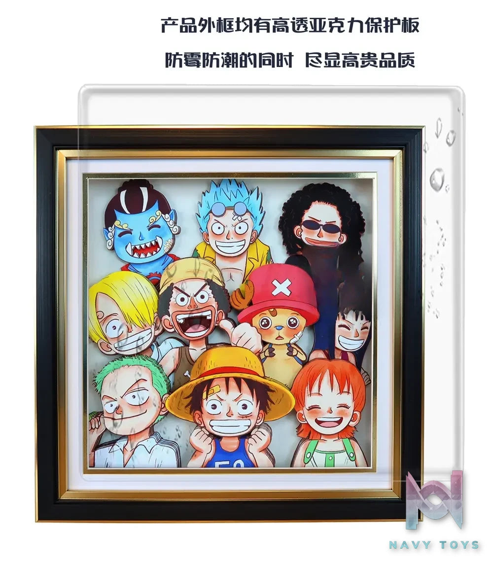 KALA HOME Studio – One Piece Multiple Characters #11 3D Decorative Painting One Piece