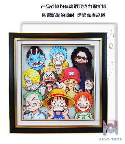 KALA HOME Studio – One Piece Multiple Characters #11 3D Decorative Painting One Piece