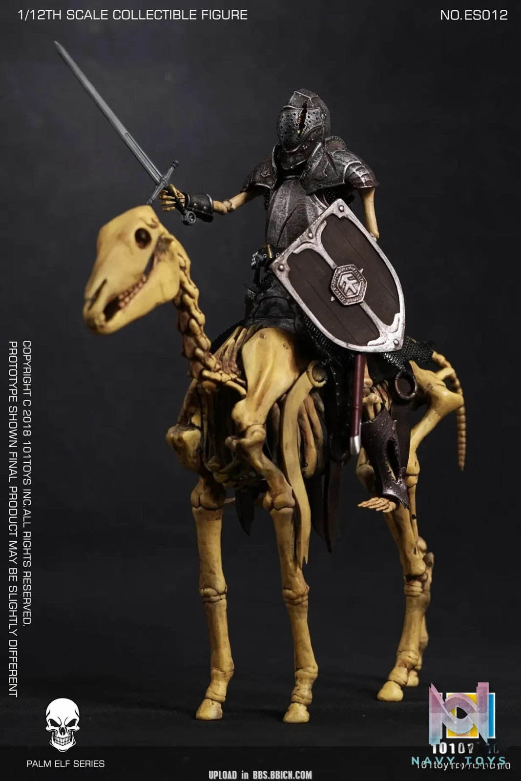 101Toys – Original 1/12 NO.ES010 PALM ELF SERIES- Skeleton Medieval Knight (Licensed)