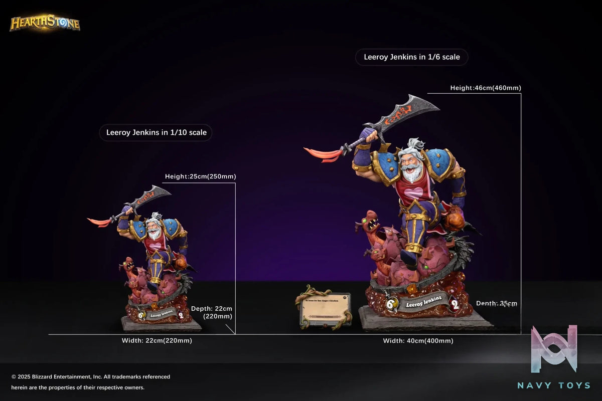 HEX Collectibles & BLIZZARD ENTERTAINMENT – Hearthstone Leeroy Jenkins Statue (Licensed)