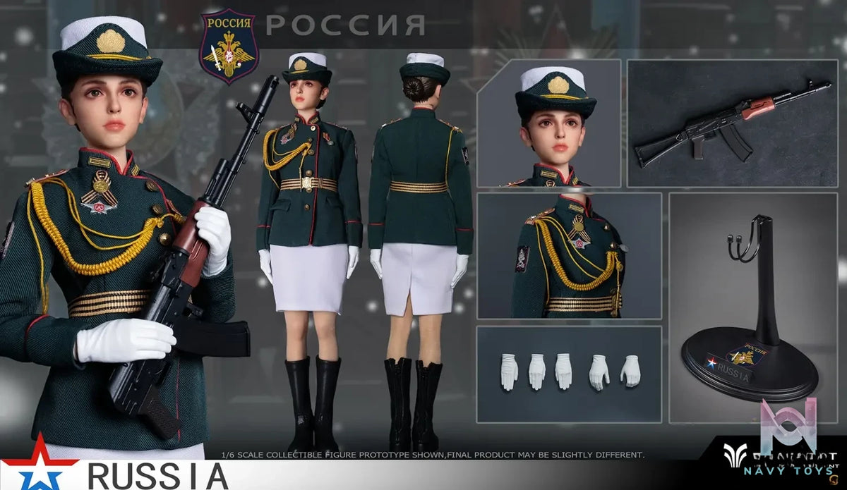 FLAGSET – Original 1/6 Russian Female Soldiers Ministry of Internal Affairs FS-73054A & Ninth Women’s Military Academy FS-73054B & Aerospace Defense Forces FS-73054C (Licensed)