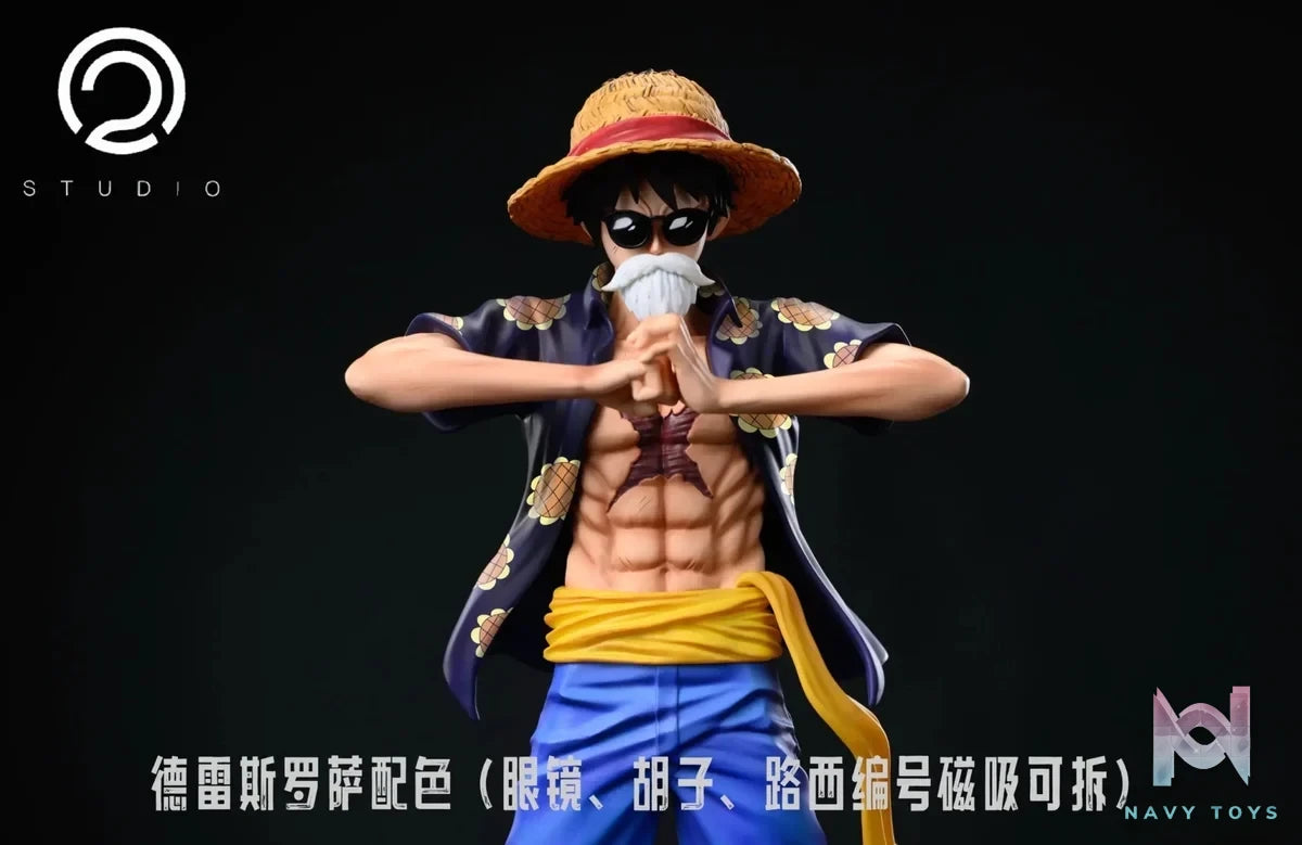 C2 Studio - One Piece POP Luffy series clothing resin statue Navy Toys anime figure
