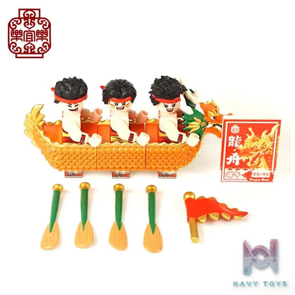 LEYILEBRICK Studio – Dragon Boat Festival Dragon Boat Racing Team Original