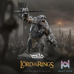 WETA Workshop Studio – The Lord of the Rings Trilogy Miniature Statue-Olog-hai of the Black Gate Statue 86-01-04766 (Licensed)
