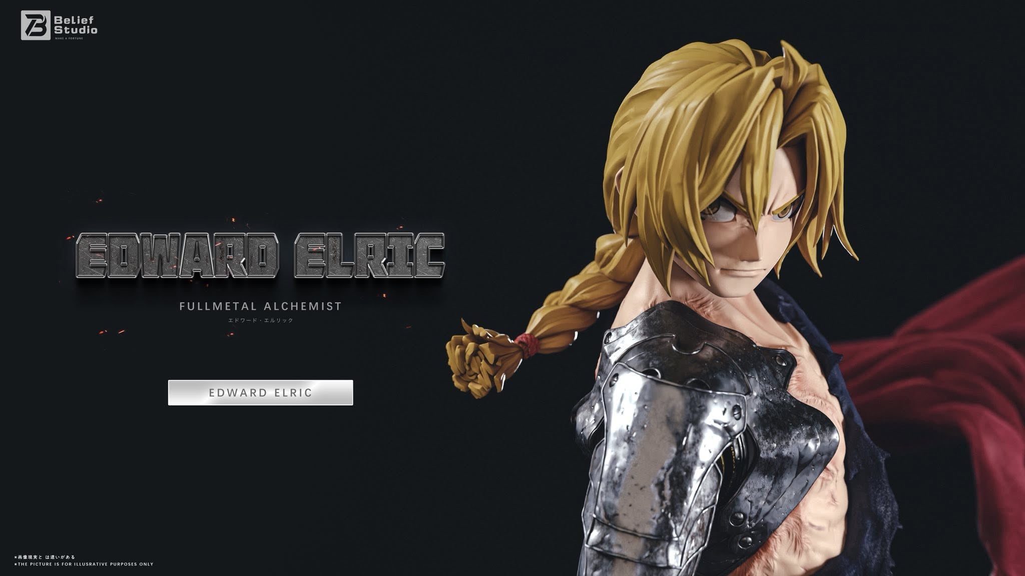 Edward Elric resin statue Belief Studio anime figure