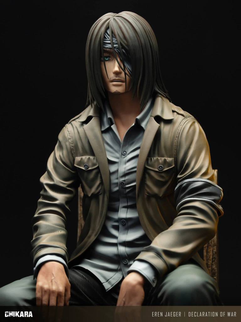 Eren Yeager resin statue Chikara Studio anime figure