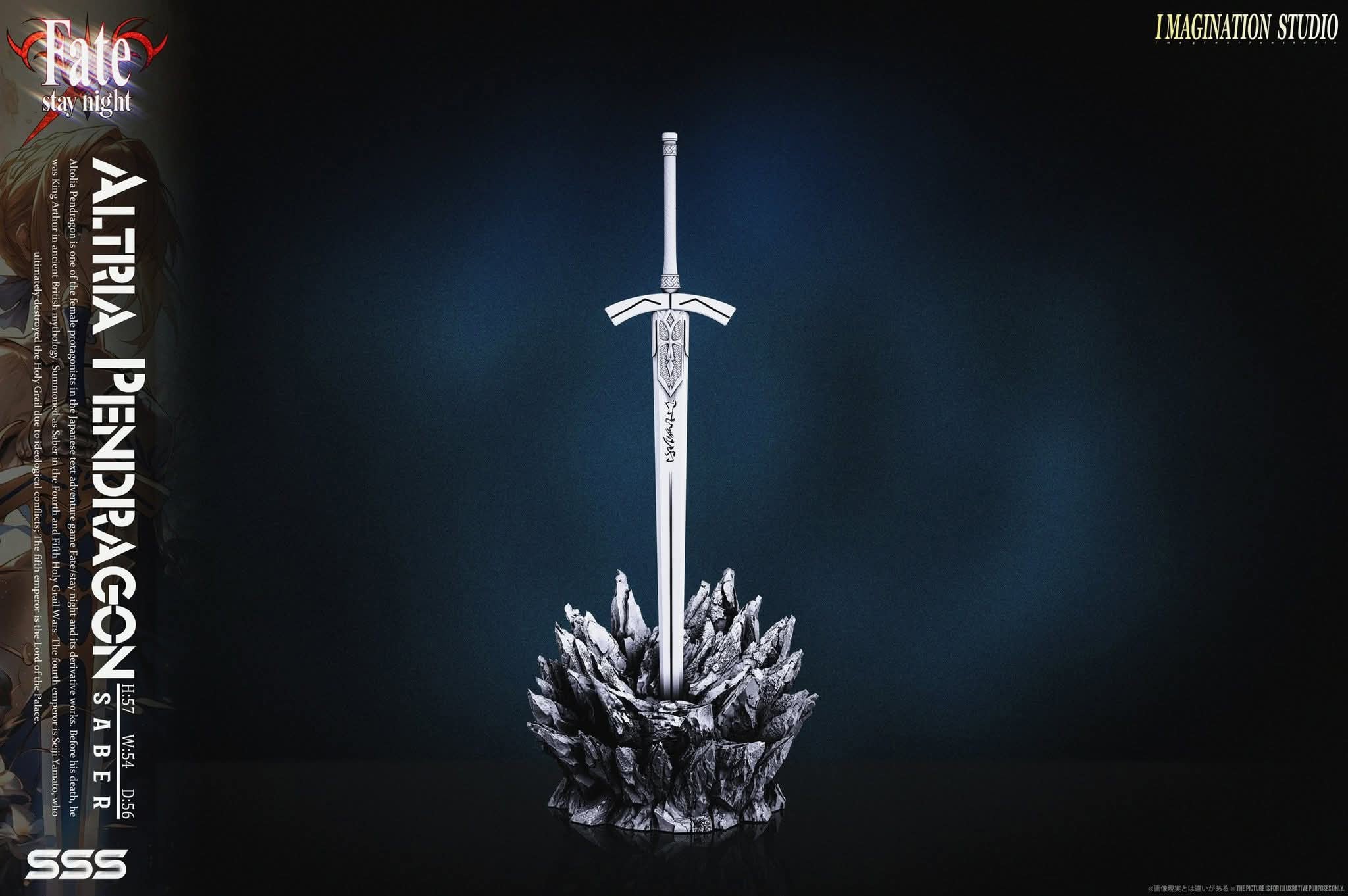 Artoria Pendragon resin statue Imagination Studio anime figure