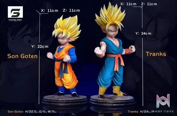 Fighting Sprit Studio - Dragon Ball Son Goten & Trunks resin statue Navy Toys anime figure