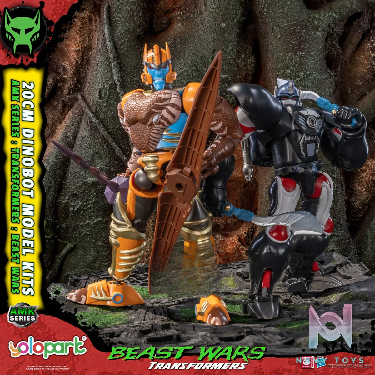 Yolopark – AMK Series Transformers: Beast Wars Dinobot X Optimus Primal (Licensed)