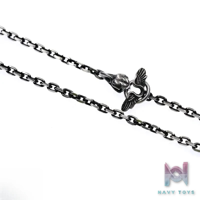 Raven Studio (silver jewelry) – Original Design 4mm Raven Exclusive Curb Chain Necklace Original