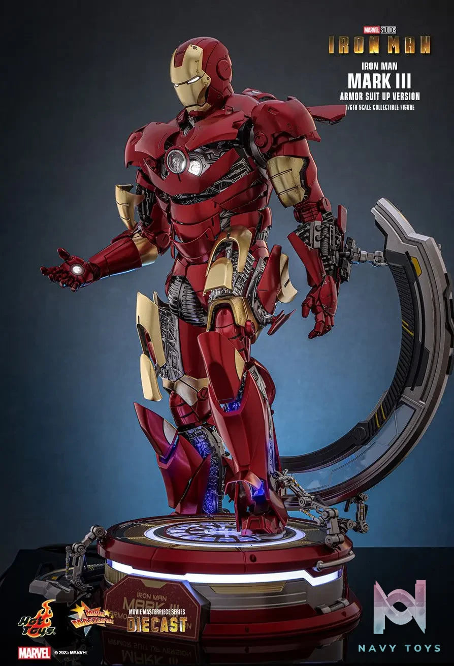 Hottoys – Iron Man Mark III (Armor Suit Up Version) 1/6th scale Collectible Figure MMS825D72 (Licensed)