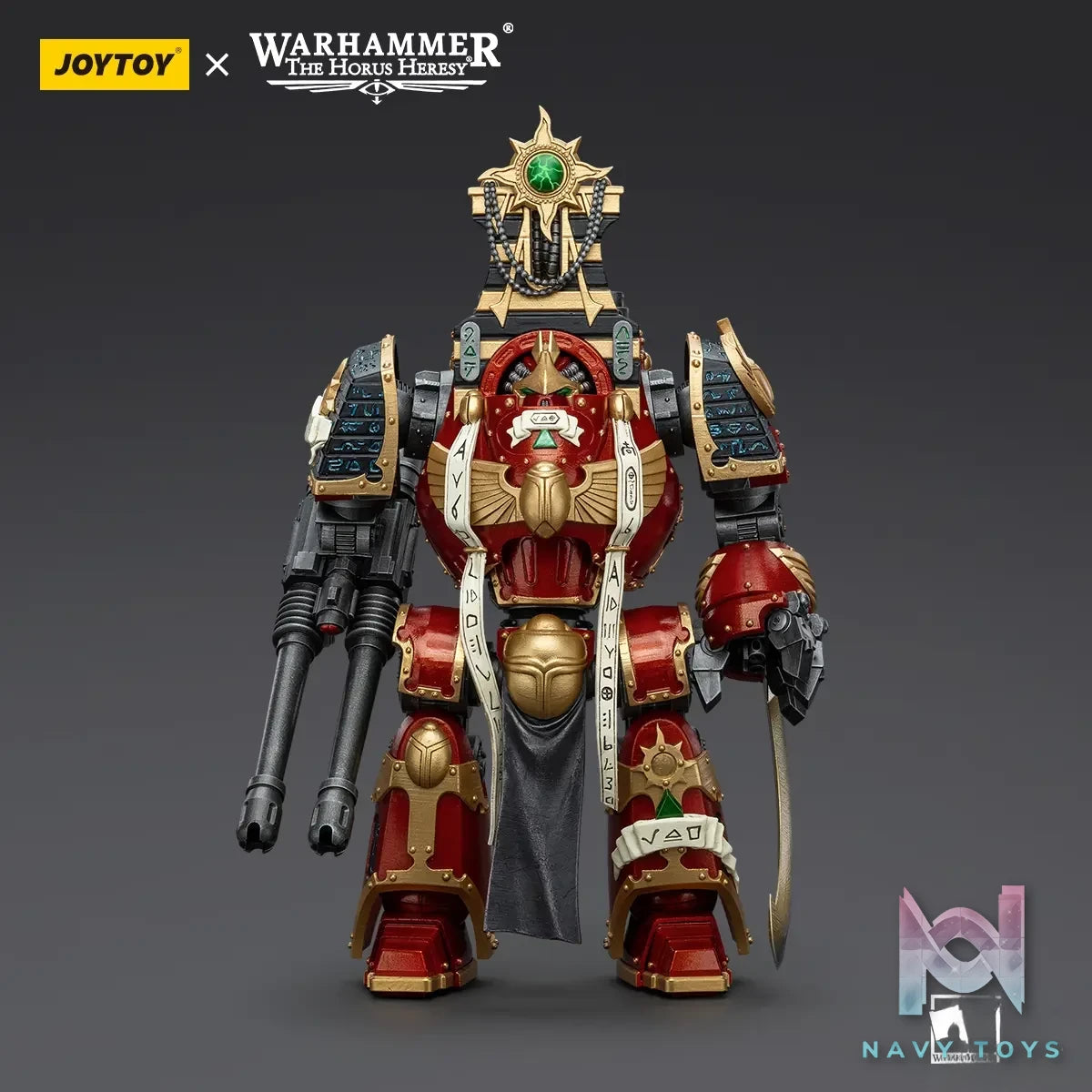 JOYTOY Studio – Warhammer ‘The Horus Heresy’ Thousand Sons Contemptor-Osiron Dreadnought With Gravis Force Blade And Gravis Autocannon JT8636 (Licensed)