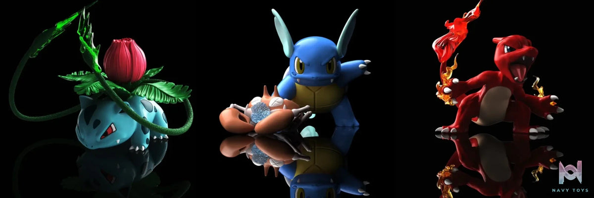 Yi Zhi Qian Bi Studio – Pokémon 1/10 Wartortle & Krabby
