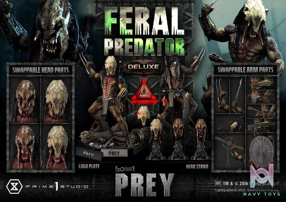 Prime 1 Studio – Museum Masterline Prey Feral Predator MMPR-07 MMPR-07DX MMPR-07DXS (Licensed)