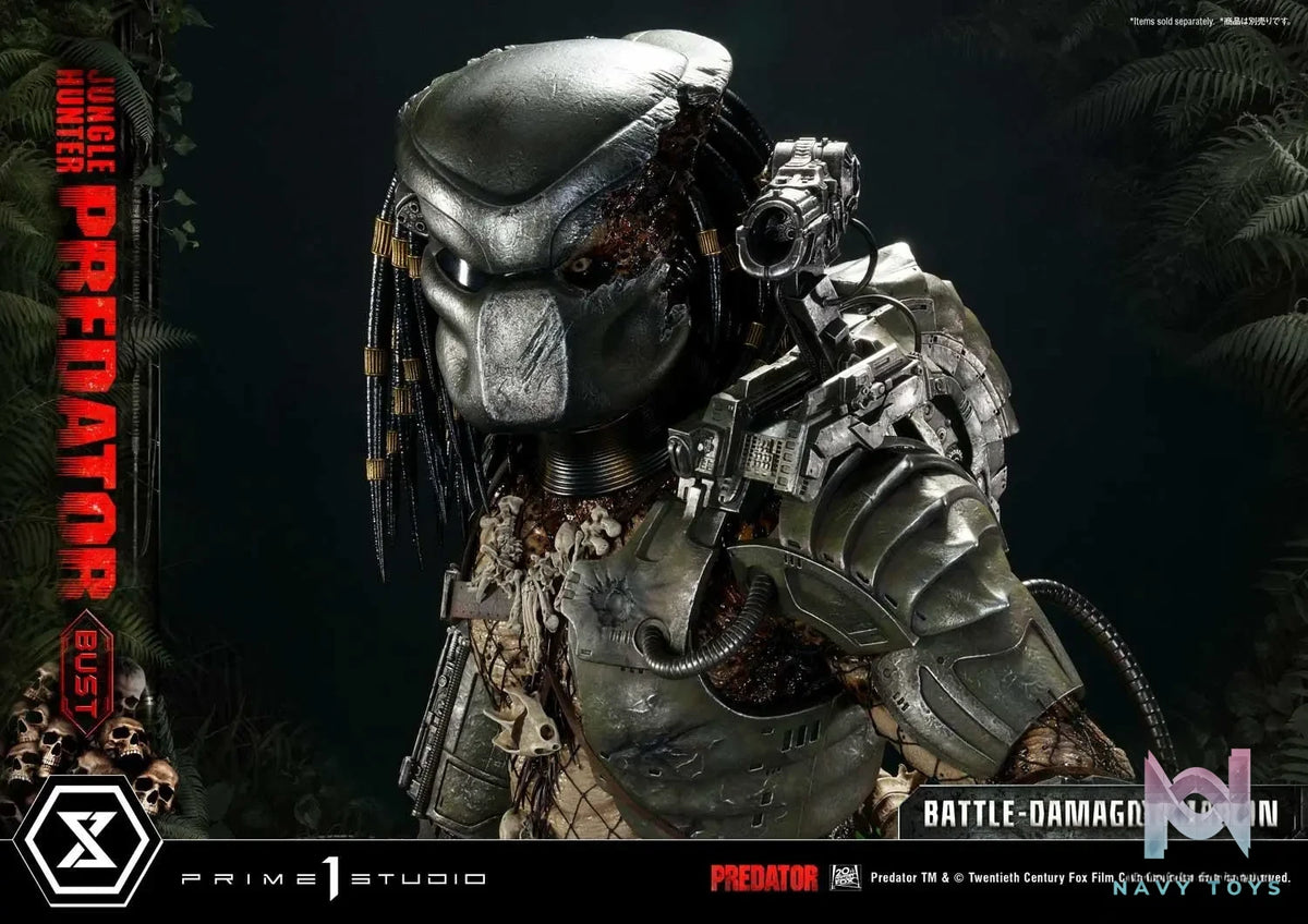 Prime 1 Studio – Premium Bust Predator (Film) Jungle Hunter Predator Battle-Damaged PBPR-03 (Licensed)