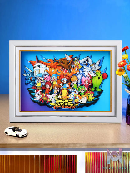 Yu Zhi Jiang Studio – Digimon Multiple Characters Series #7 3D Decorative Painting Digimon