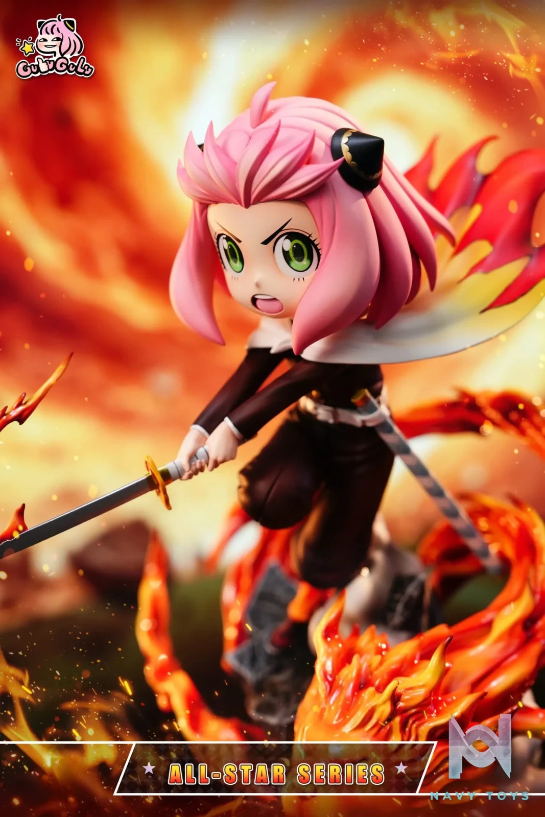 GULUGULU Studio – Anya Cosplay Demon Slayer Kyojuro Rengoku Spy x Family