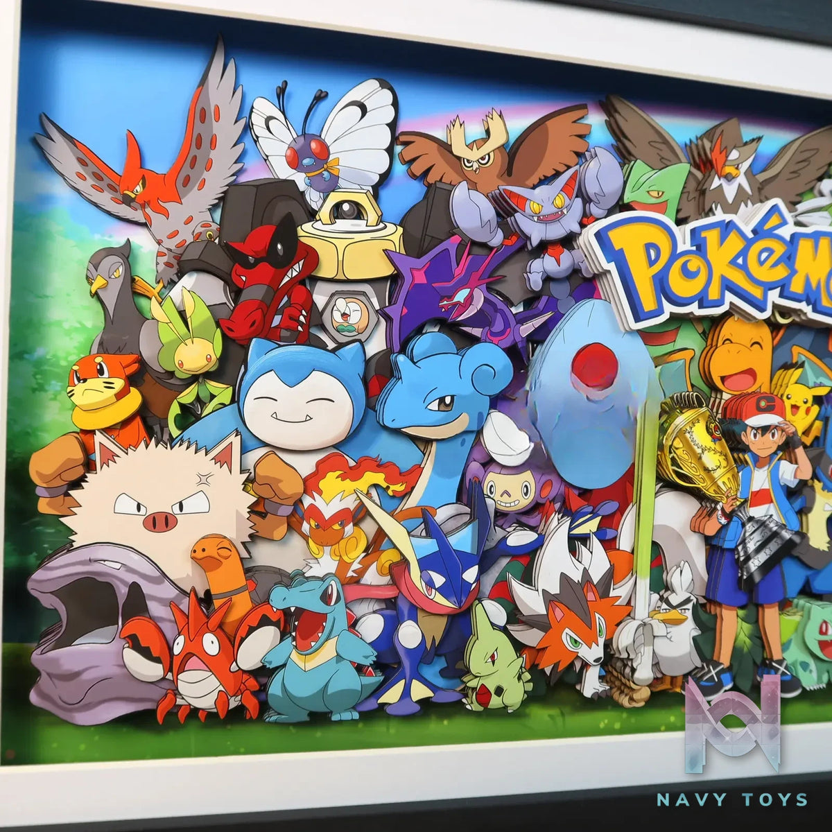 KALA HOME Studio – Pokémon Multiple Characters #01 3D Decorative Painting Pokémon