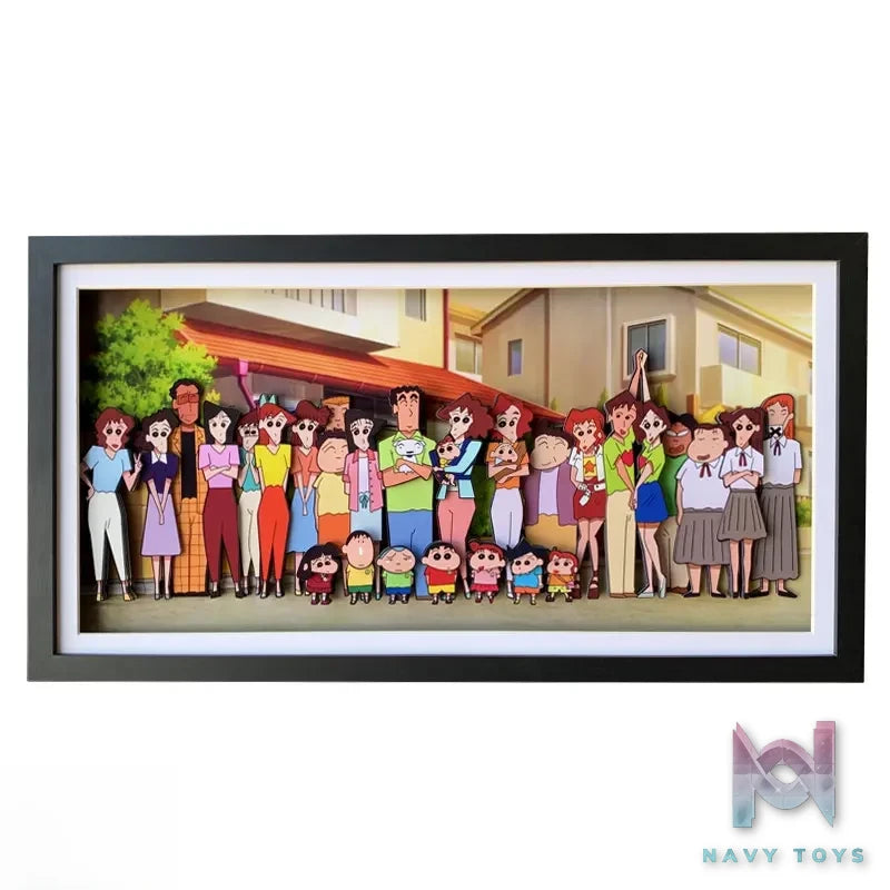KALA HOME Studio – Crayon Shin-chan Multiple Characters #04 3D Decorative Painting Crayon Shin-chan