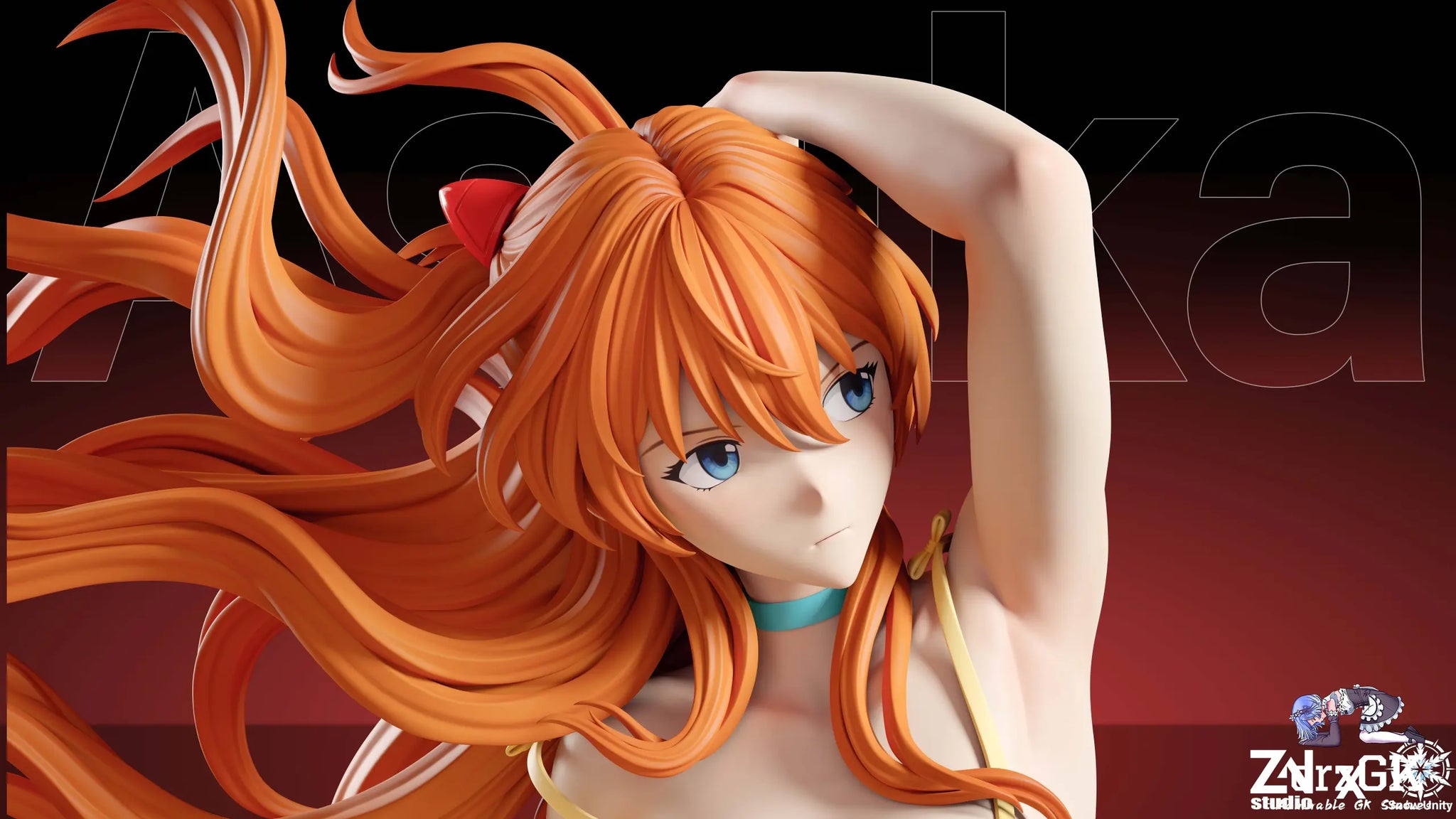 Soryu Asuka Langley Neon Genesis -  Evangelion - Snow Unity Studio X ZN Studio
