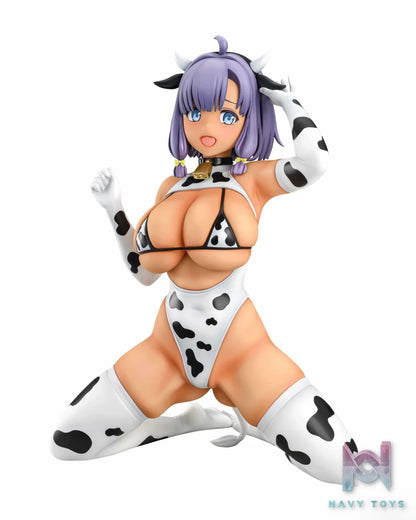 Q-six – Nukitashi THE ANIMATION Misaki Hotori Cow Pattern Costume 1/5 Complete Figure (Licensed)