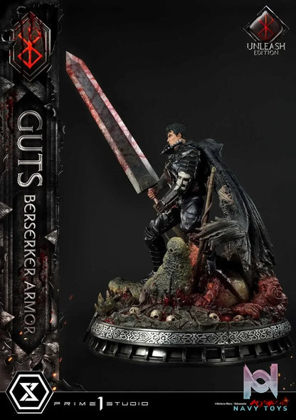 Ultimate Premium Masterline Berserk Guts, Berserker Armor Unleash Edition UPMBR-17 UPMBR-17DX(Licensed) - Prime 1 Studio resin statue Navy Toys anime figure