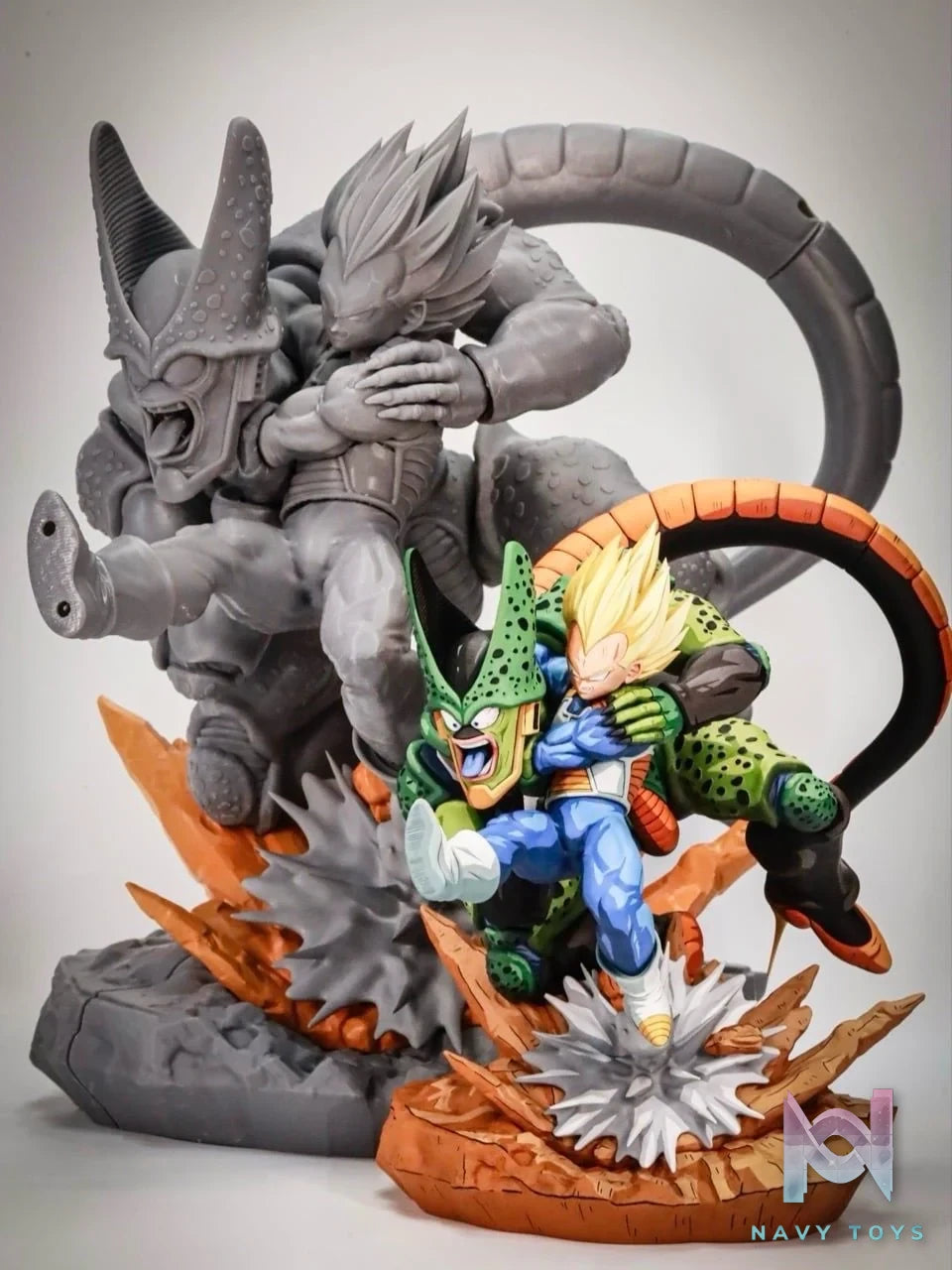 Vegeta vs Cell - Dragon Ball - Boundless Blank Studio resin statue Boundless Blank Studio anime figure