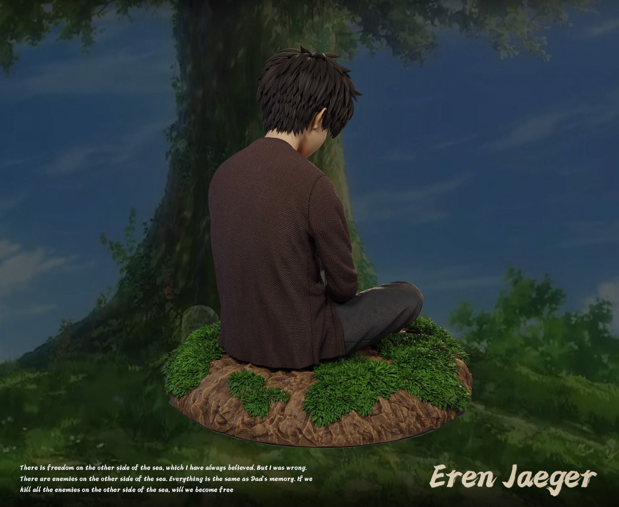 Eren Jeager - Attack On Titan - Freedom Studio resin statue freedom studio anime figure