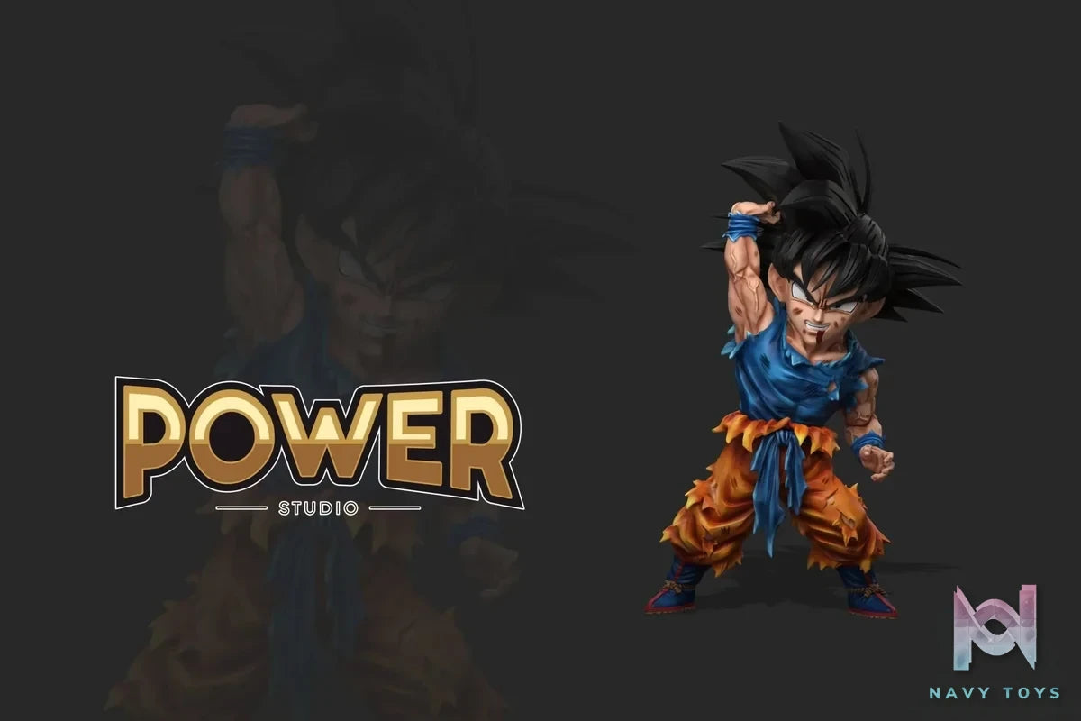 Power Studio - Dragon Ball Spirit Bomb Goku resin statue Navy Toys anime figure