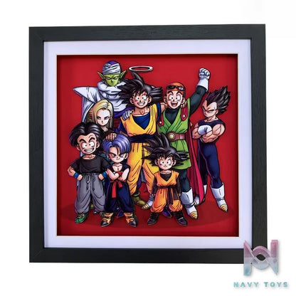 KALA HOME Studio – Dragon Ball Multiple Characters #07 3D Decorative Painting Dragon Ball