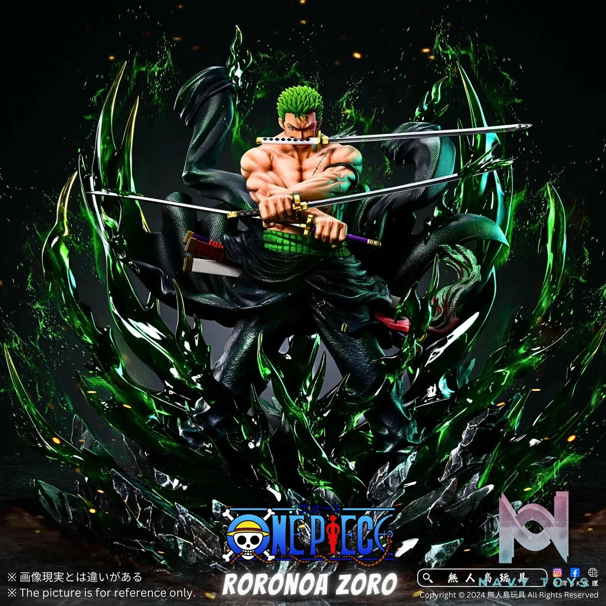 Zoro - One Piece - Rc ( Discount 50% ) resin statue Recast anime figure