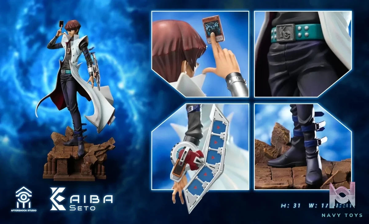 Aftershock Studio - Yu - Gi - Oh! Obelisk the Tormentor & Seto Kaiba resin statue Navy Toys anime figure