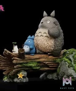 WAWA Studio - Totoro X Smaller Totoros My Neighbor Totoro resin statue Navy Toys anime figure