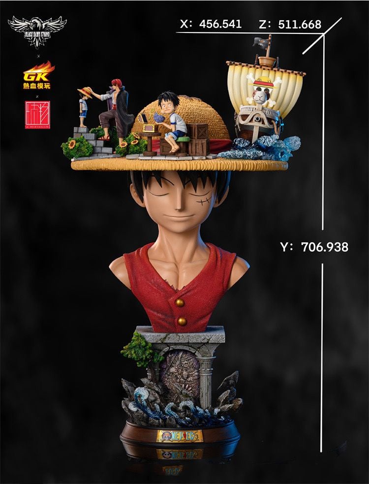Luffy Bust - Black Hawk Studio resin statue Black Hawk Studio anime figure