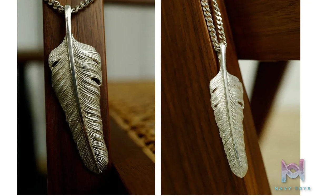 Raven Studio (silver jewelry) – Original Exclusive Design Indian Feather Pendant Original