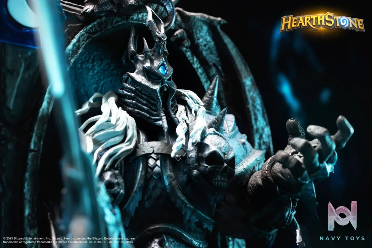 HEX Collectibles – Blizzard Official Licensed Hearthstone Lich King Card Art Statue HEXFRAME04 (Licensed)