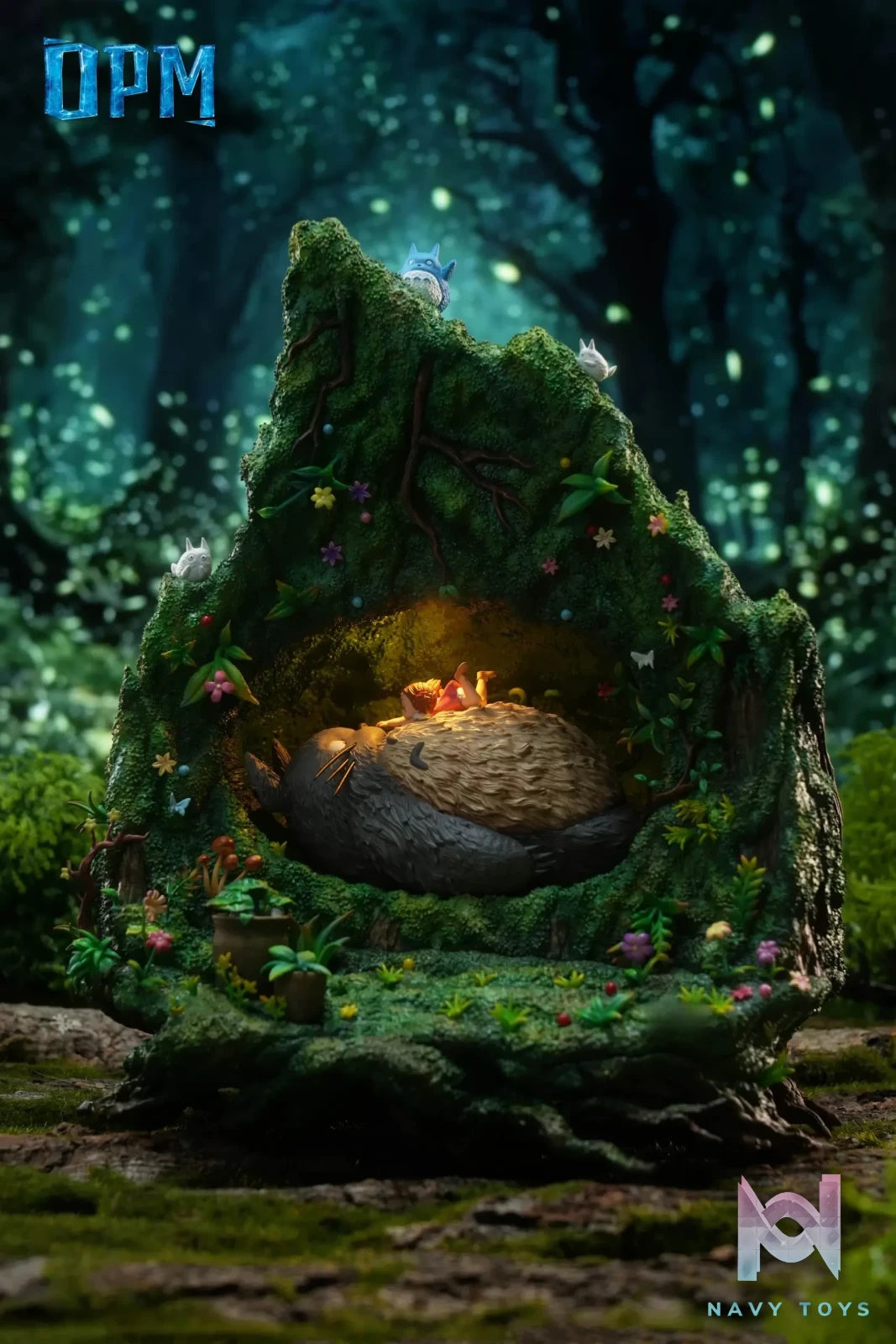 OPM Studio – Miyazaki Desktop Series 013 Totoro in the Tree Hole My Neighbor Totoro