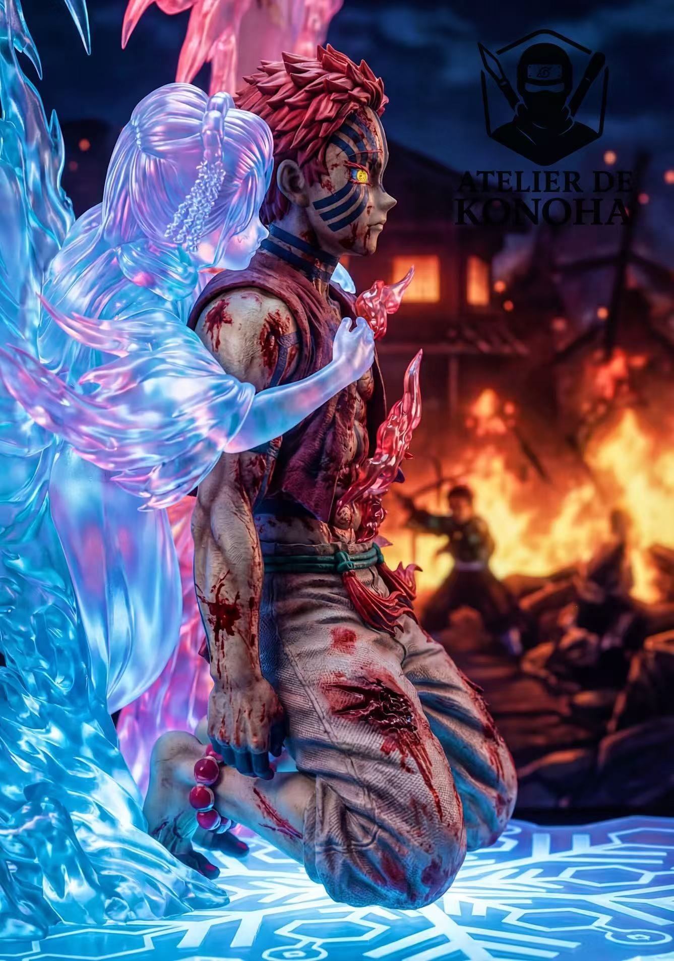 Akaza & Koyuki - Kimetsu no Yaiba - ATELIER DE KONOHA resin statue ATELIER DE KONOHA Studio anime figure