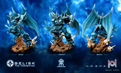 Aftershock Studio - Yu - Gi - Oh! Obelisk the Tormentor & Seto Kaiba resin statue Navy Toys anime figure