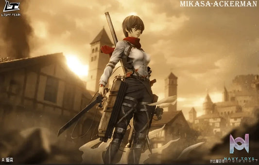 LIGHT TEAM Studio - Attack on Titan Character Series Final Season Mikasa Ackerman resin statue Navy Toys anime figure